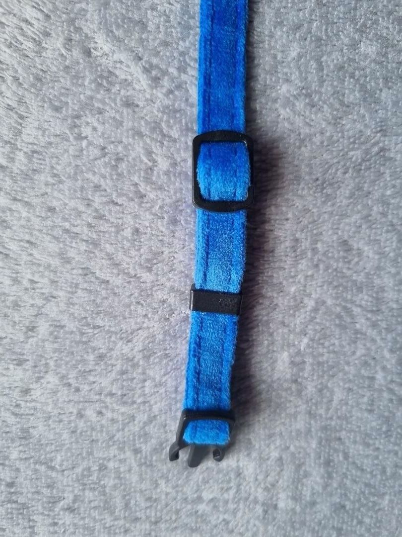 Collier pour Chat en Velours Bleu - Miniature 6