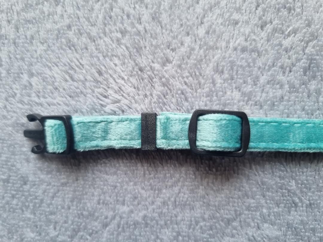 Collier pour Chat en Velours Vert - Miniature 6
