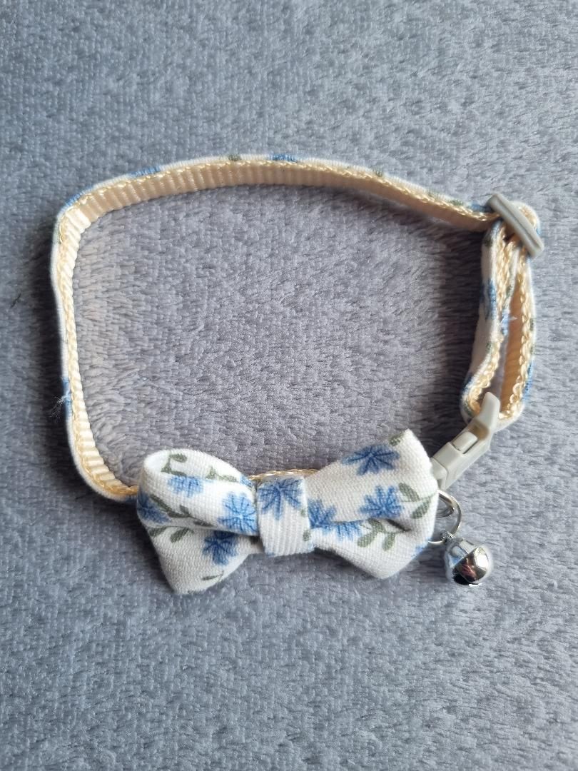 Collier pour Chat à fleurs bleues - Miniature 2