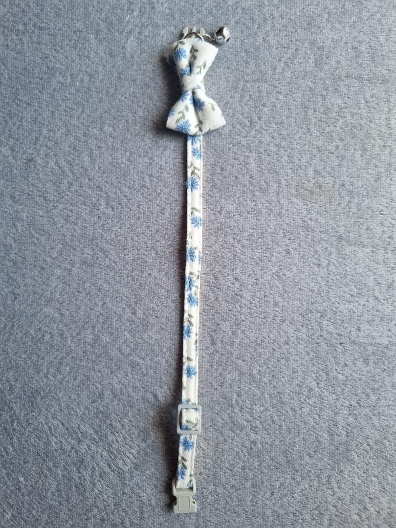 Collier pour Chat à fleurs bleues - Miniature 4