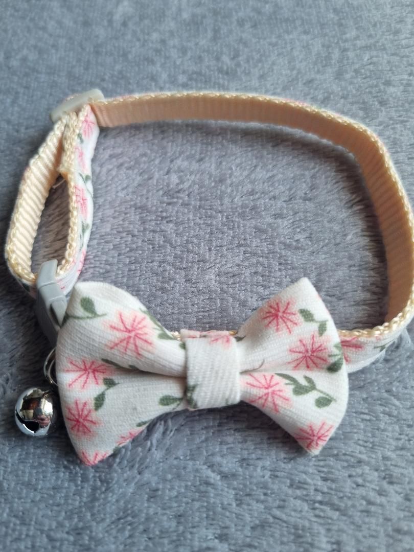 Collier pour Chat à fleurs roses - Miniature 3