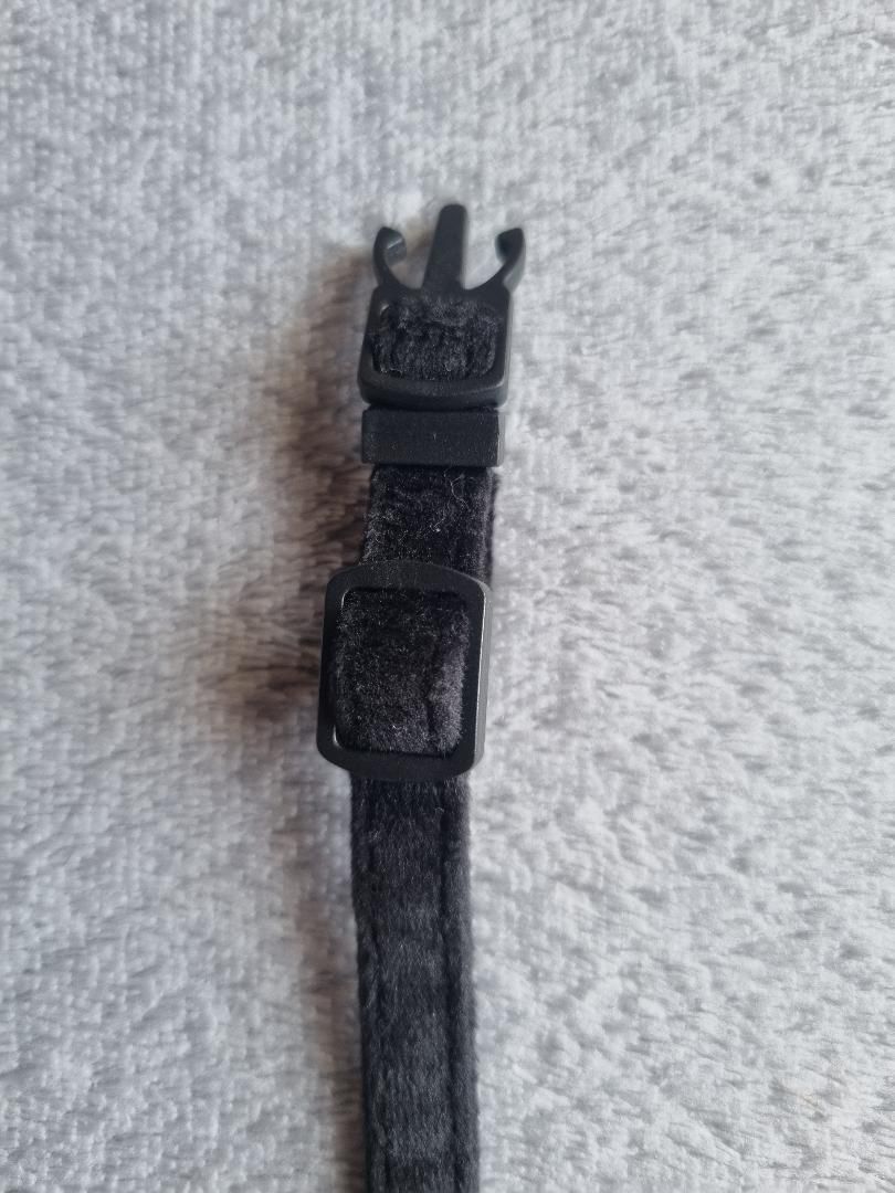 Collier pour Chat en Velours Noir - Miniature 5