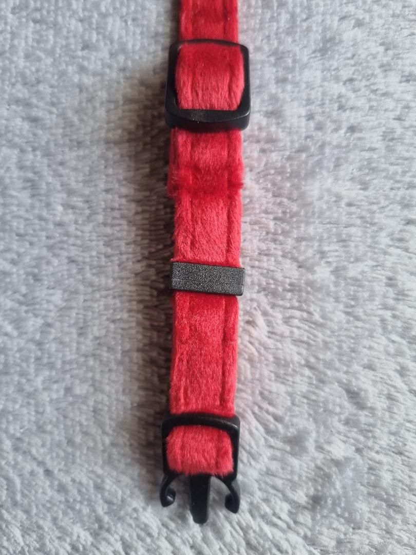 Collier pour Chat en Velours Rouge - Miniature 5