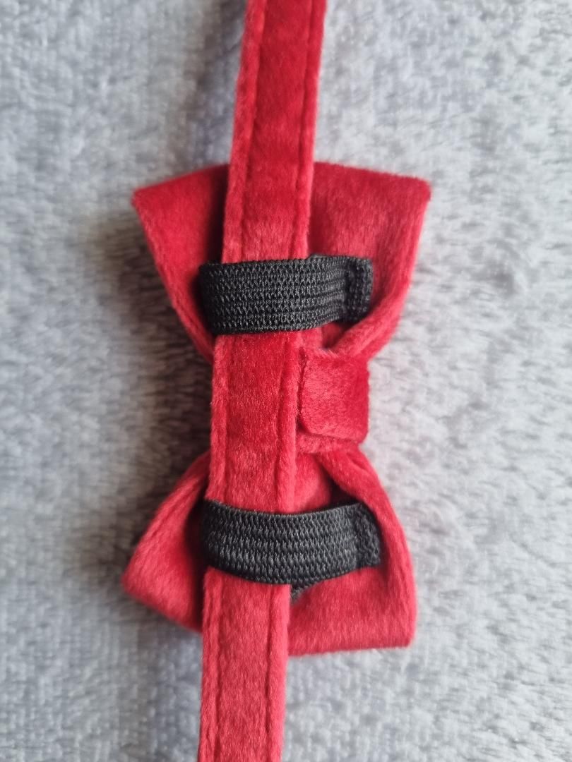 Collier pour Chat en Velours Rouge - Miniature 8