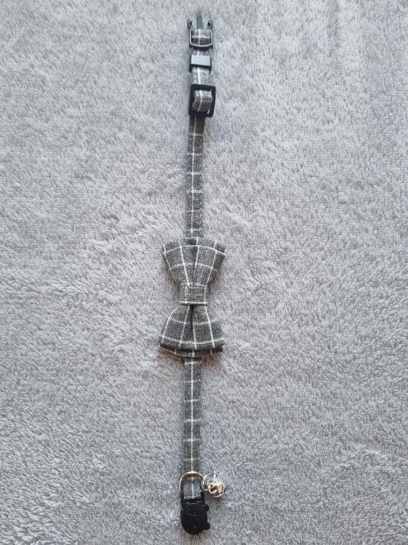 Collier pour Chat à carreaux Gris - Miniature 4