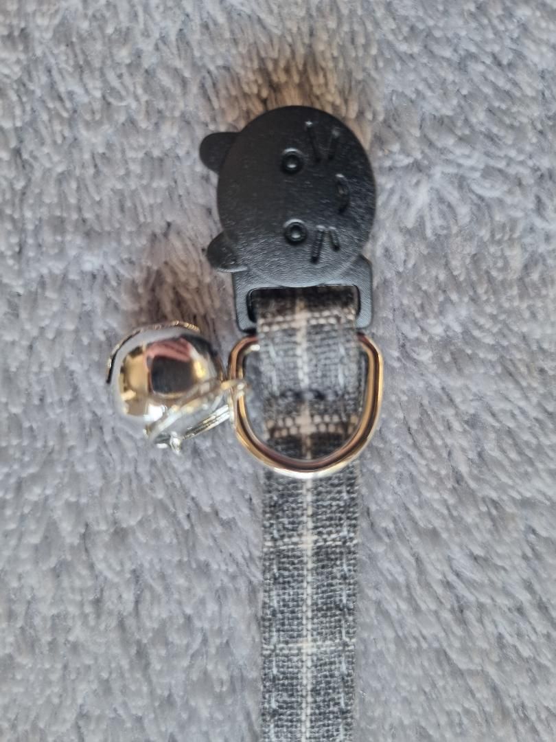 Collier pour Chat à carreaux Gris - Miniature 6