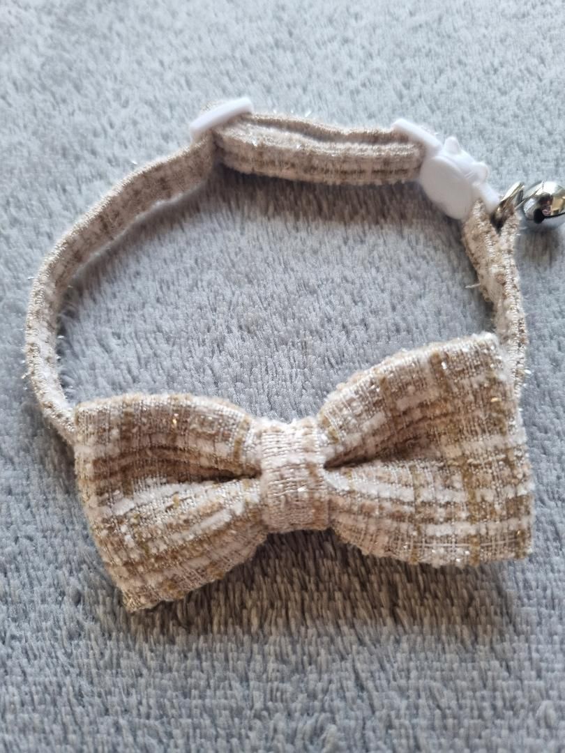 Collier pour Chat à carreaux Beige - Miniature 3