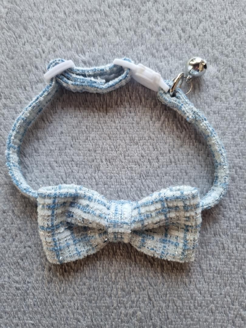Collier pour Chat à carreaux Bleu - Miniature 2