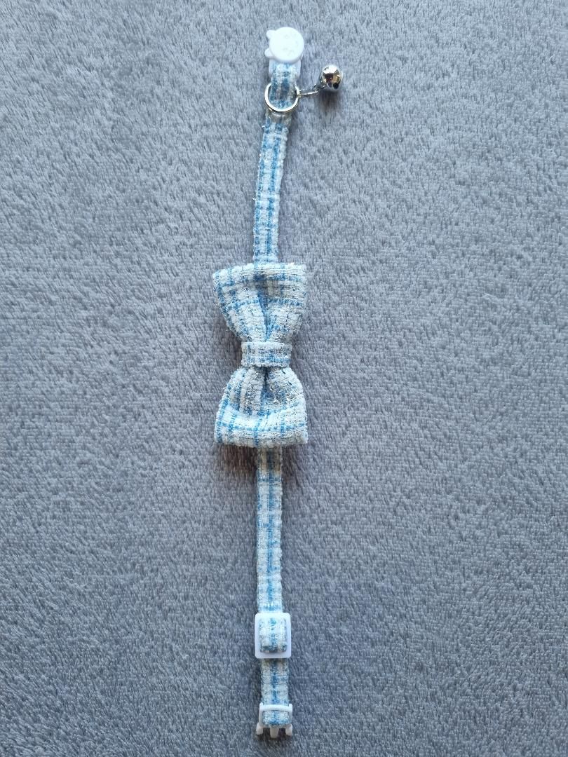 Collier pour Chat à carreaux Bleu - Miniature 4