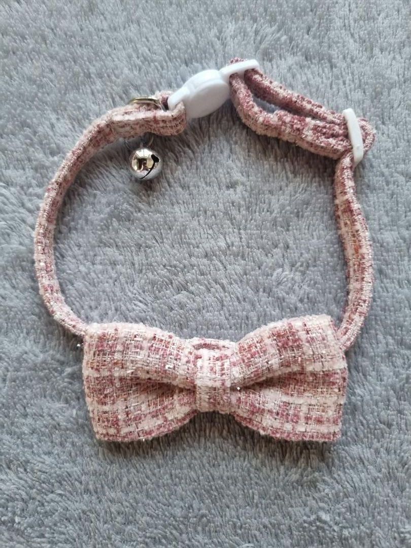 Collier pour Chat à carreaux Rose - Miniature 2