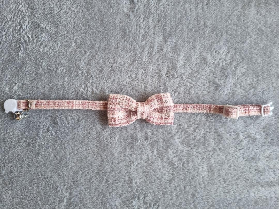 Collier pour Chat à carreaux Rose - Miniature 4