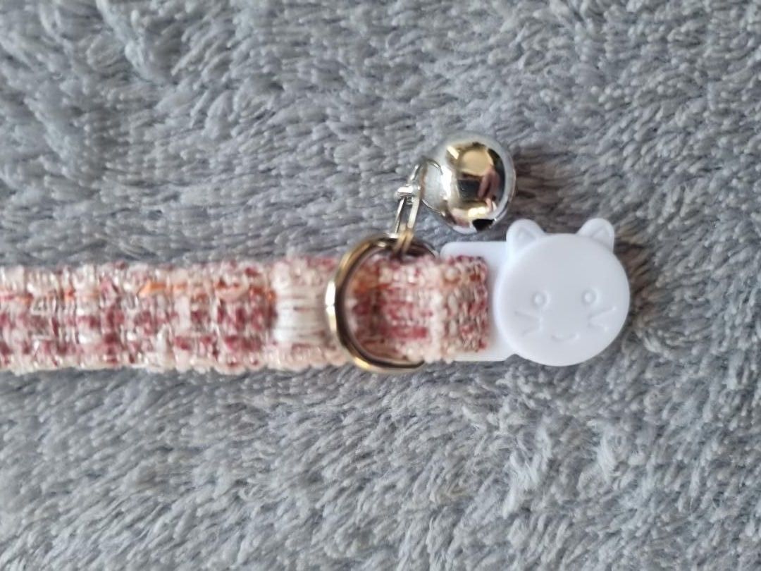 Collier pour Chat à carreaux Rose - Miniature 6