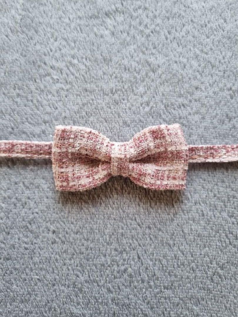 Collier pour Chat à carreaux Rose
