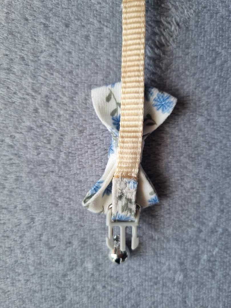 Collier pour Chat à fleurs bleues - Miniature 7