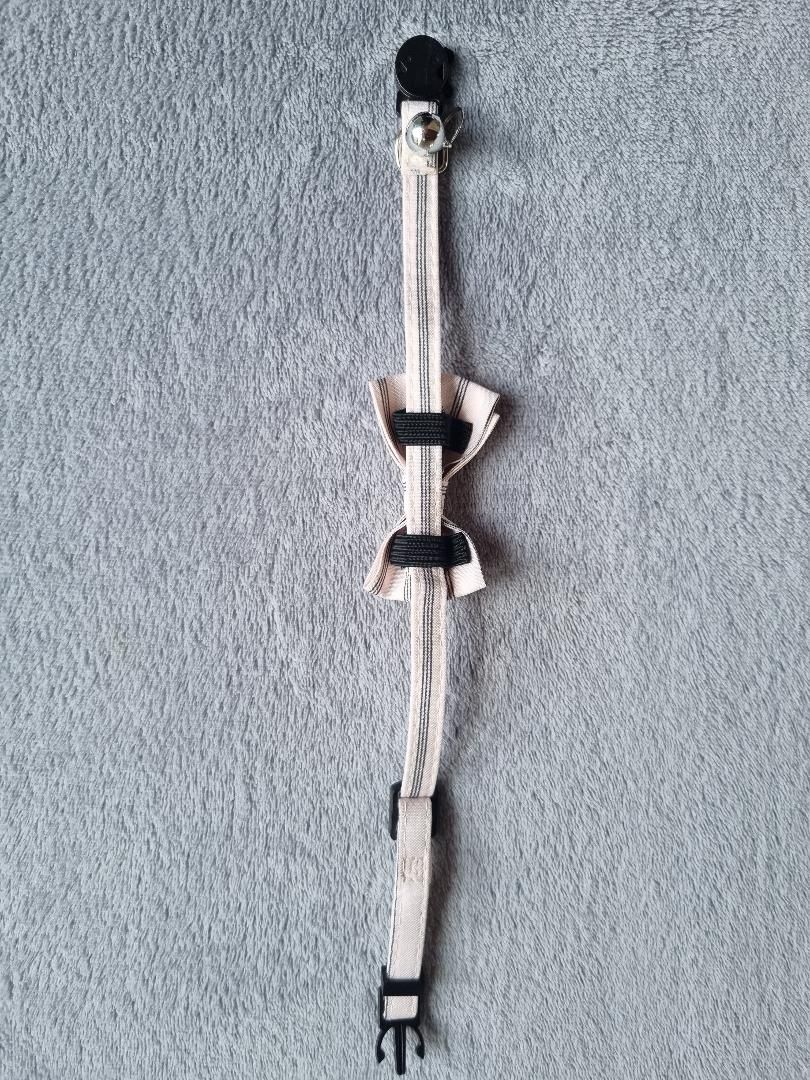 Collier avec nœud papillon pour Chat rayé rose clair - Miniature 4