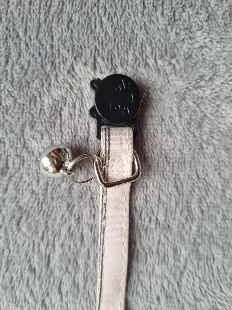 Collier avec nœud papillon pour Chat rayé rose clair - Miniature 7