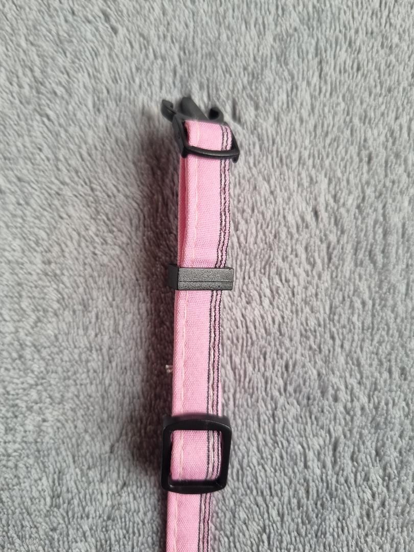 Collier avec nœud papillon pour Chat rayé Rose - Miniature 6