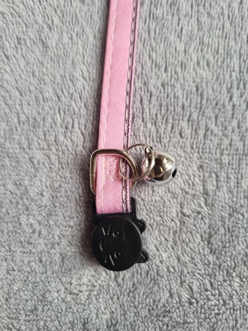 Collier avec nœud papillon pour Chat rayé Rose - Miniature 7