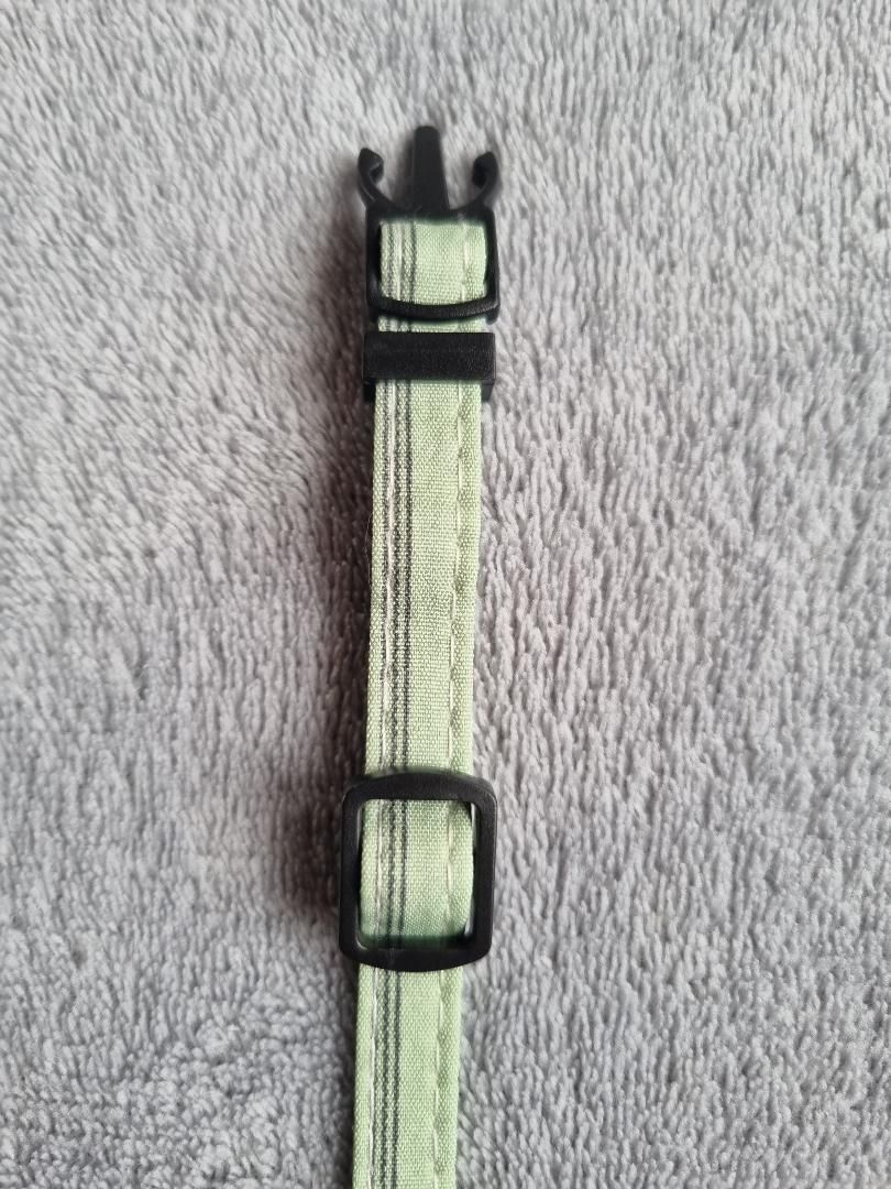 Collier avec nœud papillon pour Chat rayé Vert - Miniature 6
