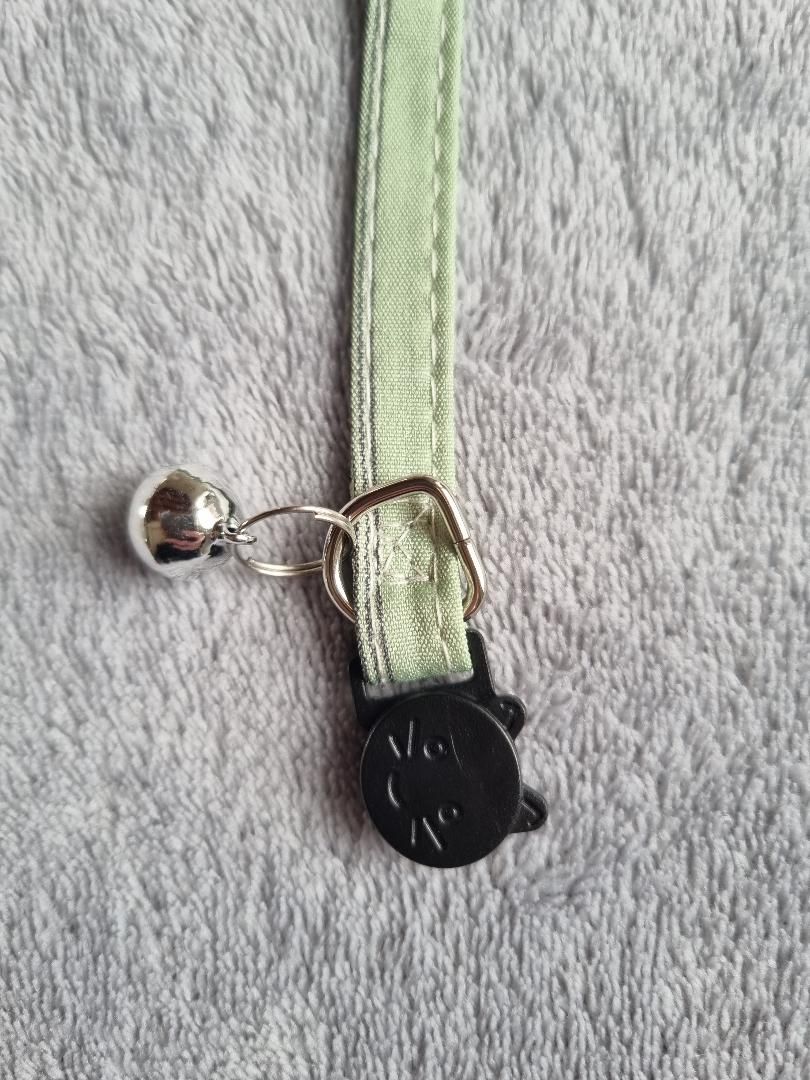 Collier avec nœud papillon pour Chat rayé Vert - Miniature 7